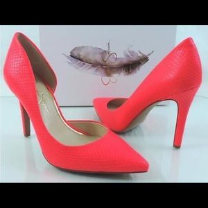Jessica Simpson Claudette pink heels